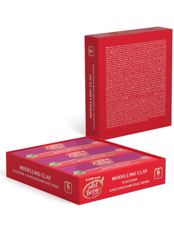 Пластилин розовый, 150 г, ErichKrause, с алоэ вера, не прилипает к рукам и не пачкает одежду