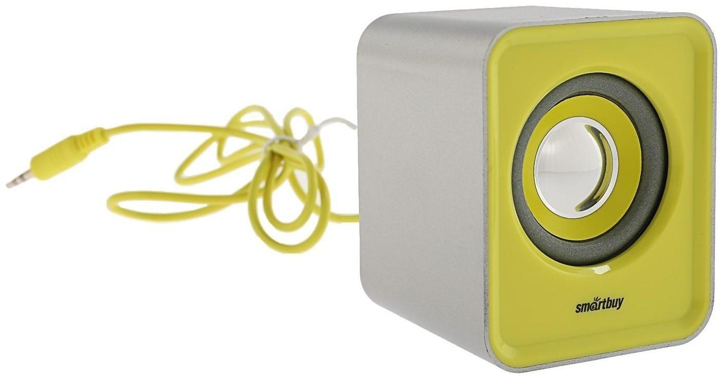 Компьютерные колонки 2.1 Smartbuy BUZZ SBA-2610, 2х1 Вт+3 Вт, MP3, FM, ПДУ, USB,сереб-желтые