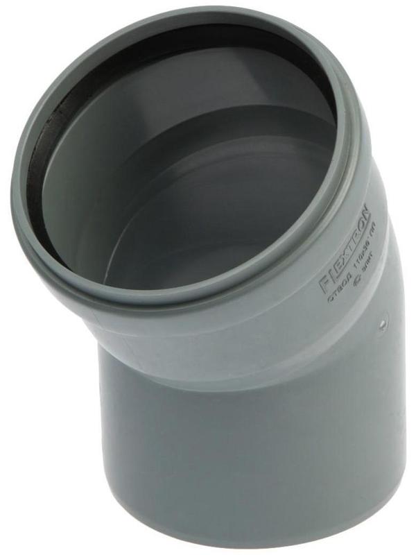 Отвод канализационный FLEXTRON, внутренний, 110 мм, 30°