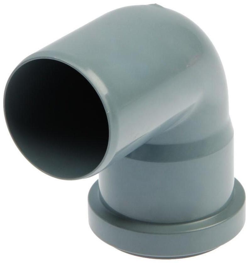 Отвод канализационный FLEXTRON, внутренний, d=50 мм, 90°