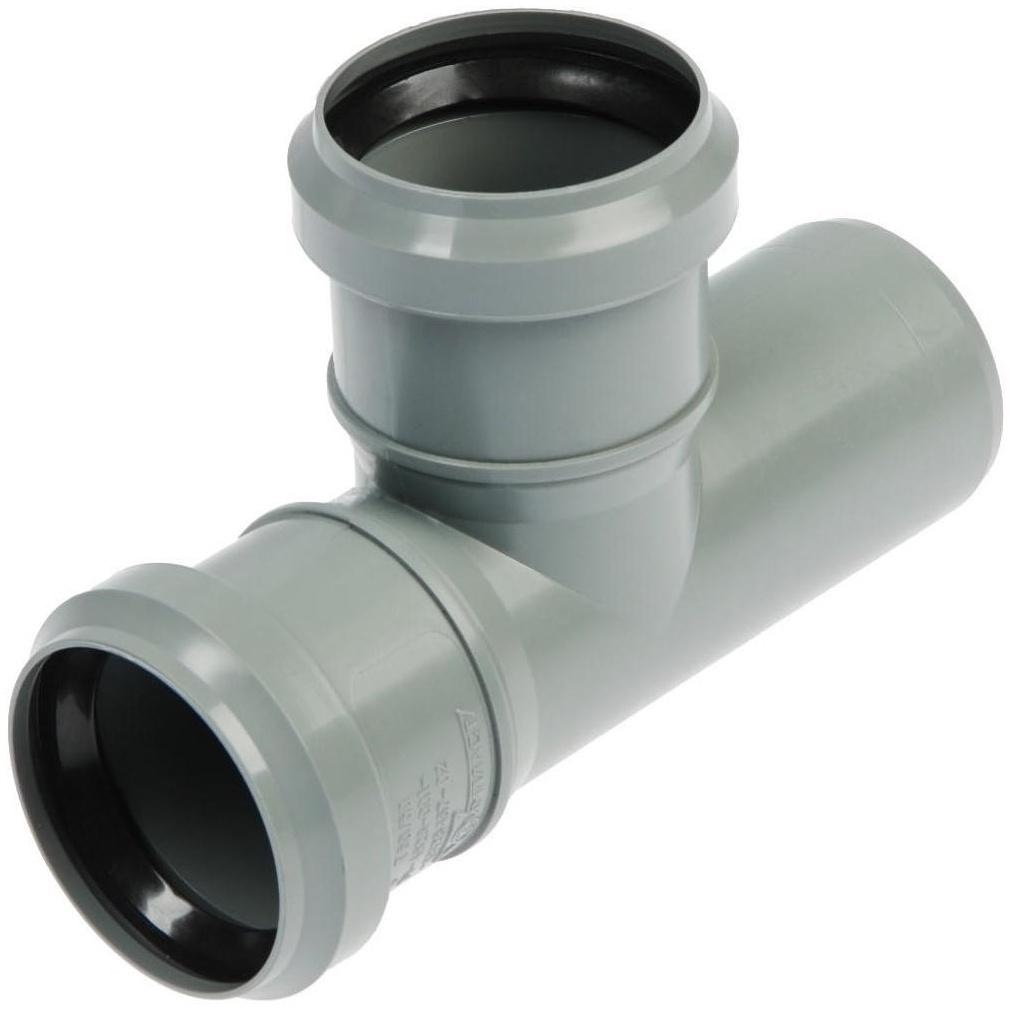 Тройник канализационный FLEXTRON, внутренний, d=50 мм, 90°