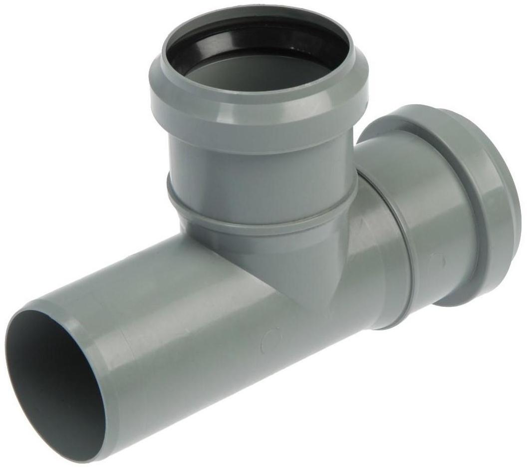 Тройник канализационный FLEXTRON, внутренний, d=50 мм, 90°