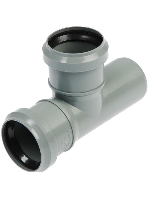 Тройник канализационный FLEXTRON, внутренний, d=50 мм, 90°