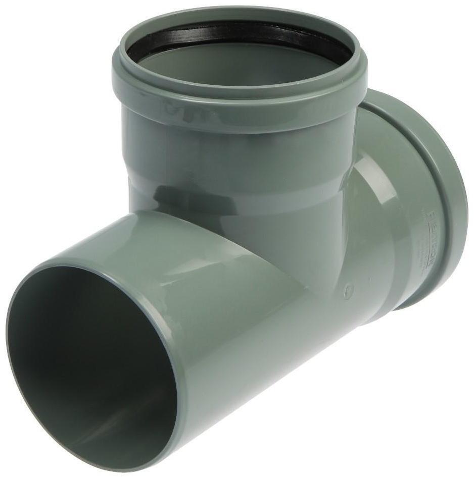 Тройник канализационный FLEXTRON, внутренний, d=110 мм, 90°