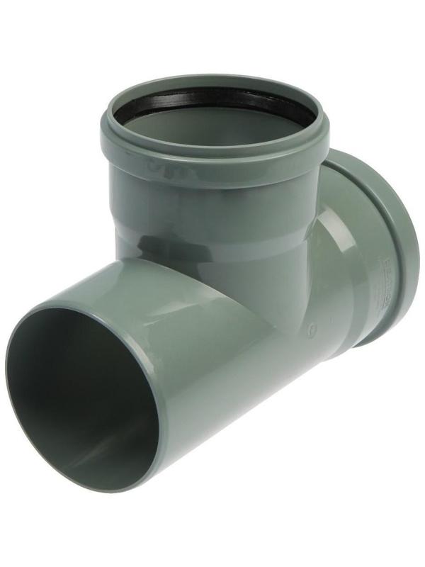 Тройник канализационный FLEXTRON, внутренний, d=110 мм, 90°