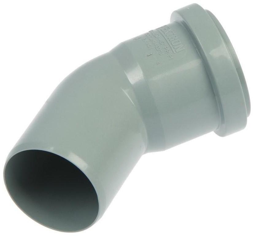 Отвод канализационный FLEXTRON, внутренний, d=50 мм, 45°