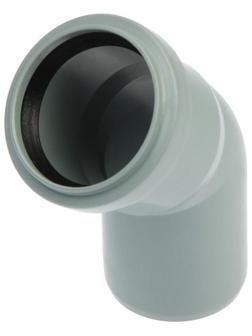 Отвод канализационный FLEXTRON, внутренний, d=50 мм, 45°