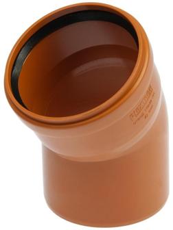 Отвод канализационный FLEXTRON, наружный, d=110 мм, 30°