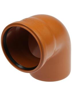 Отвод канализационный FLEXTRON, наружный, d=110 мм, 90°