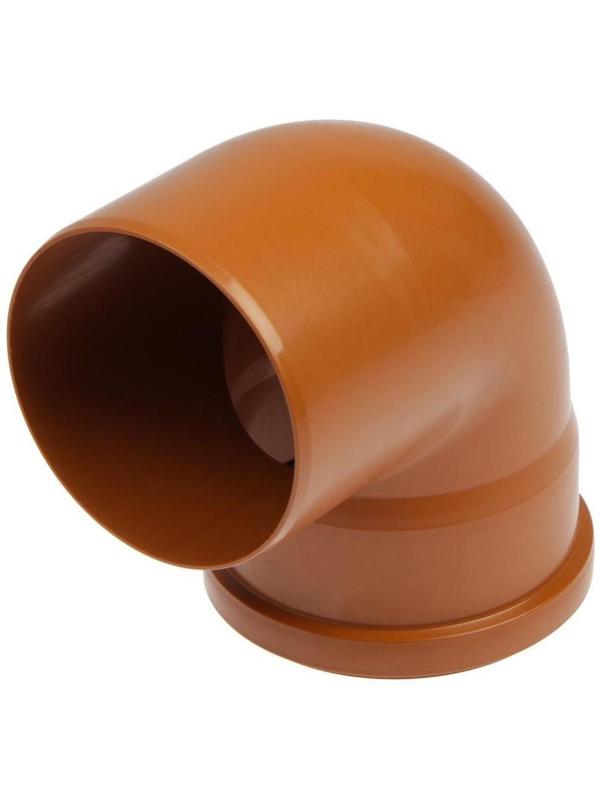 Отвод канализационный FLEXTRON, наружный, d=110 мм, 90°