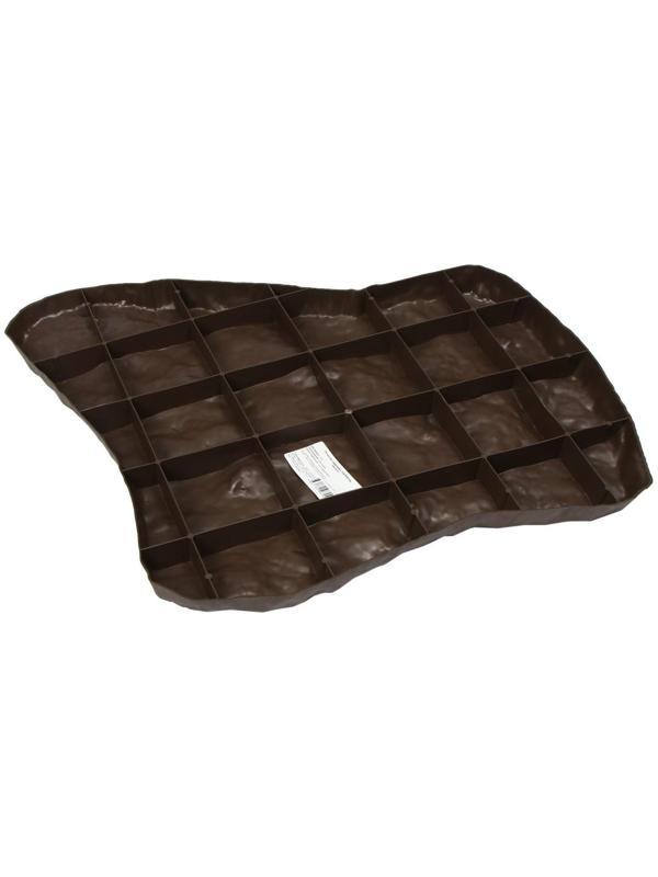 Модульное покрытие, 55 × 42 см, пластик, коричневый, «Камень № 1», 1 шт