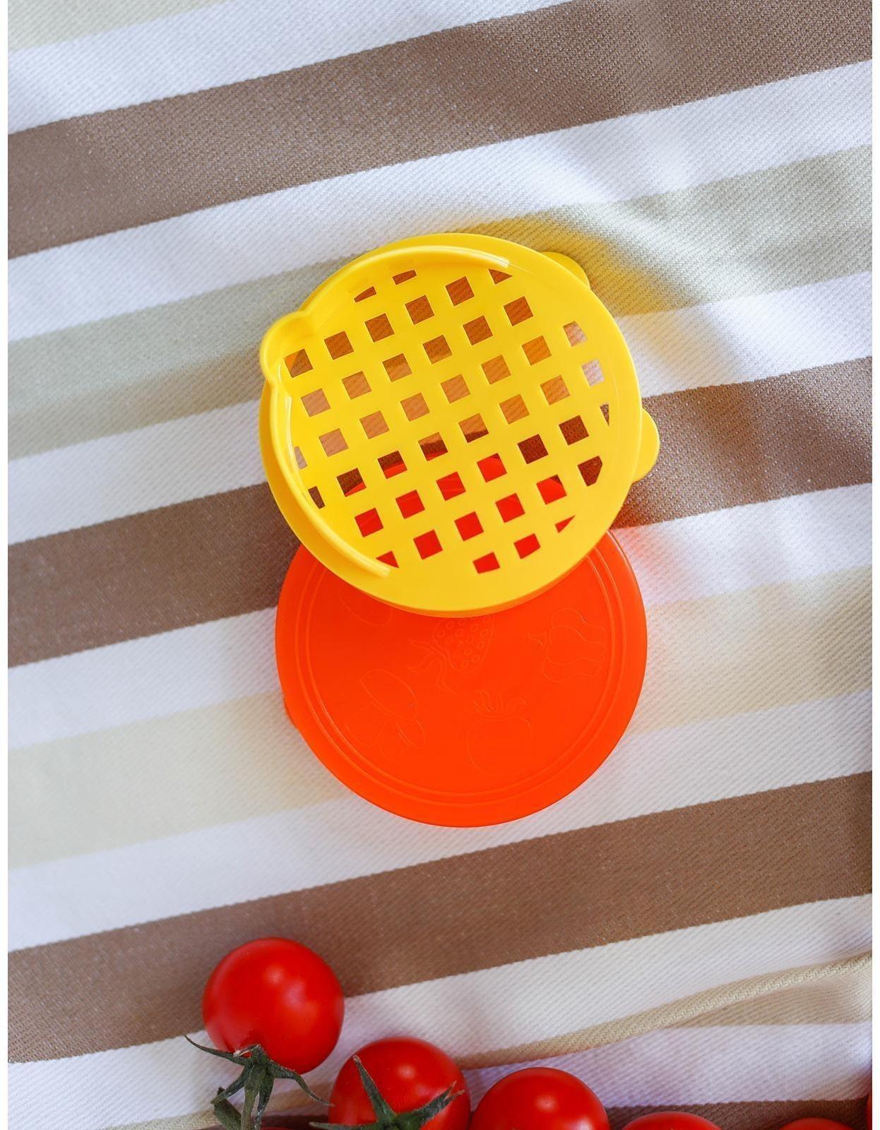 Крышки хозяйственные «Хозяюшкa», 10 шт + сливнaя крышкa, цвет МИКС