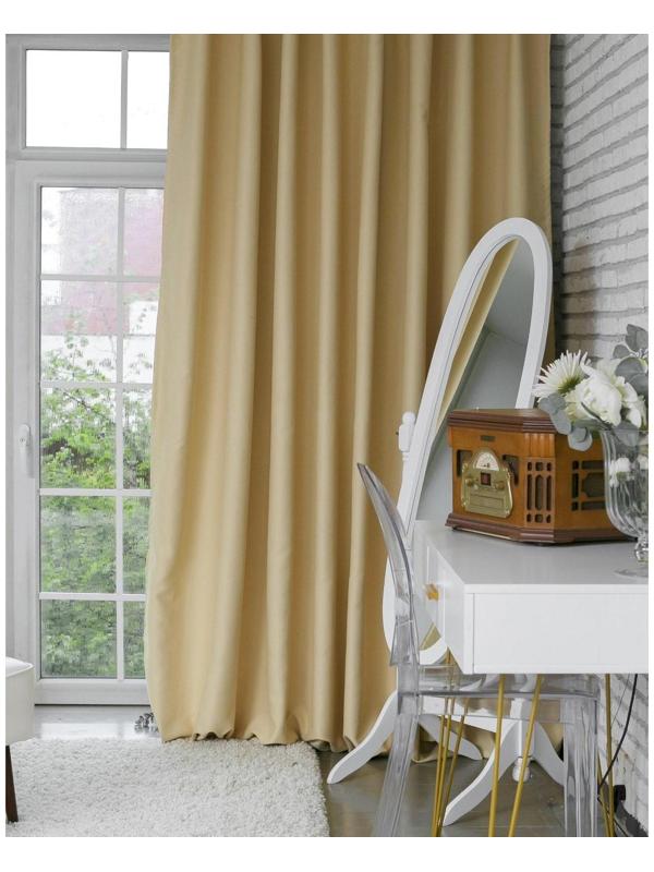 Штора портьерная «Этель» 250×265 см, двусторонний блэкаут