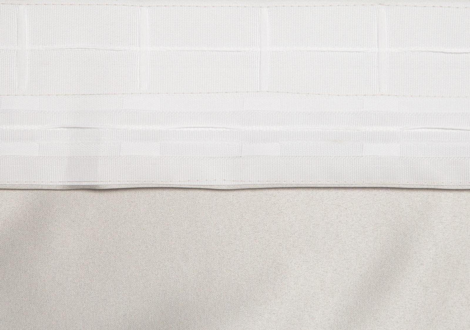 Штора портьерная «Этель» 130×300 см, двусторонний блэкаут, цвет Серебряный, пл. 240 г/м², 100% п/э