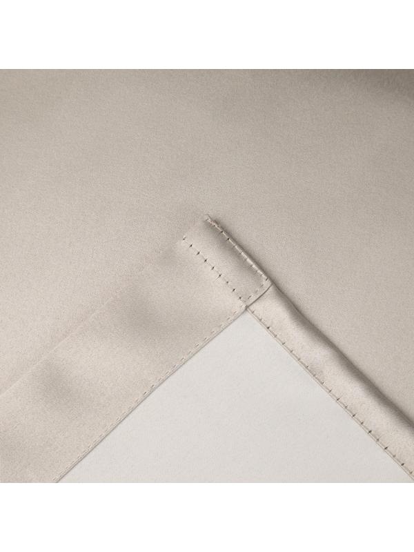 Штора портьерная «Этель» 130×300 см, двусторонний блэкаут, цвет Серебряный, пл. 240 г/м², 100% п/э