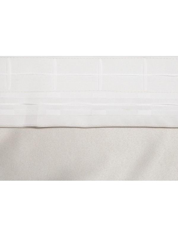 Штора портьерная «Этель» 130×300 см, двусторонний блэкаут, цвет Серебряный, пл. 240 г/м², 100% п/э