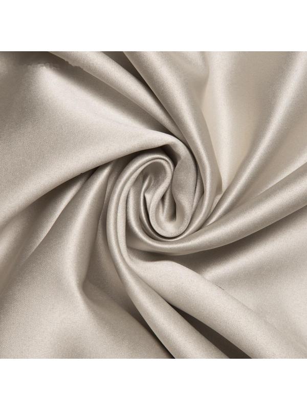 Штора портьерная «Этель» 130×300 см, двусторонний блэкаут, цвет Серебряный, пл. 240 г/м², 100% п/э