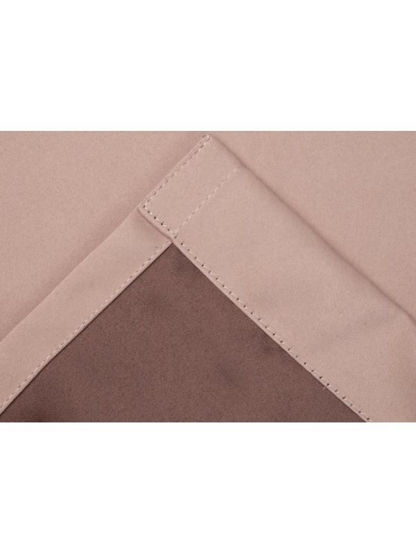 Штора портьерная Этель 270х300 см, двусторонний блэкаут, цвет бежевый, пл. 240 г/м2