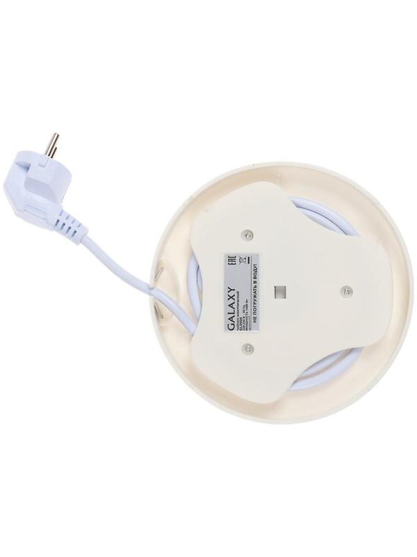 Чайник электрический Galaxy GL 0506, керамика, 1.4 л, 1400 Вт, белый