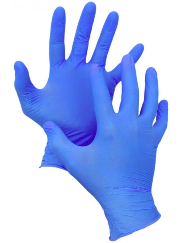 Перчатки медицинские, нитриловые, неопудренные, нестерильные, размер M, 50 пар, синие