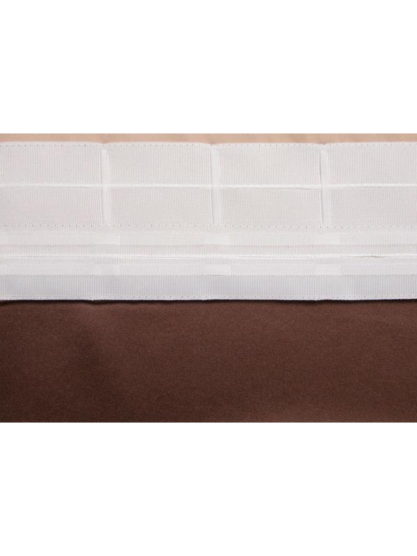 Штора портьерная «Этель» 130×300 см, двусторонний блэкаут, цвет Шоколад, пл. 240 г/м², 100% п/э