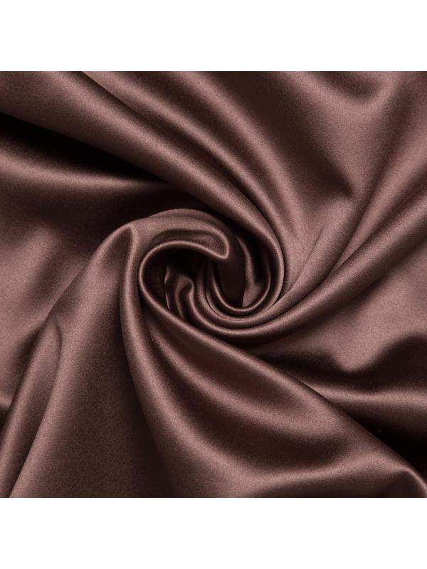 Штора портьерная «Этель» 130×300 см, двусторонний блэкаут, цвет Шоколад, пл. 240 г/м², 100% п/э