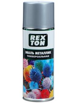 Эмаль металлик универсальная REXTON, хром, аэрозоль, 520 мл
