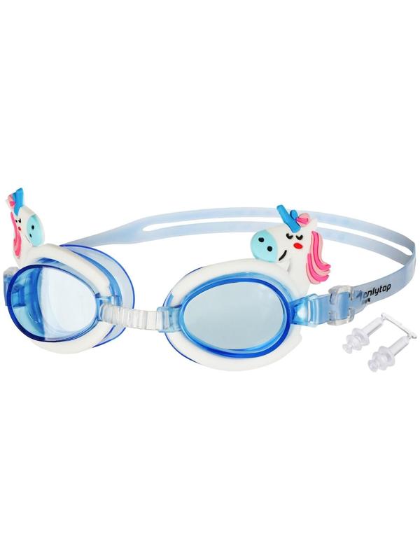 Очки для плавания детские + беруши, в ассортименте