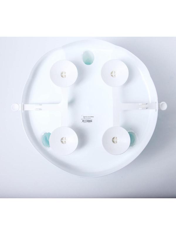 Сиденье для купания с декором, цвет светло-голубой