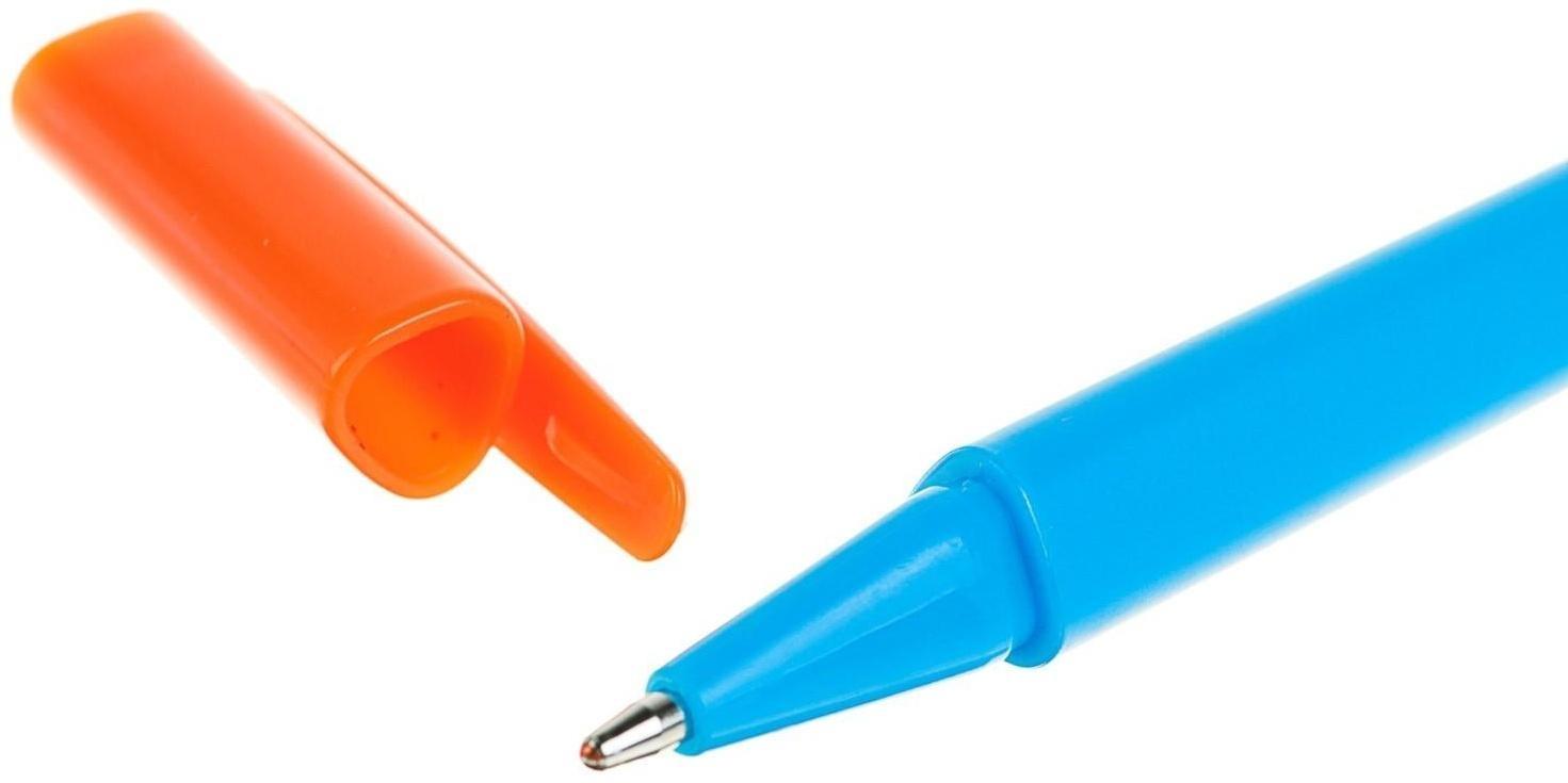 Набор ручек шариковых 12 цветов, корпус треугольный, блистер