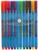 Набор ручек шариковых 12 цветов, корпус треугольный, блистер