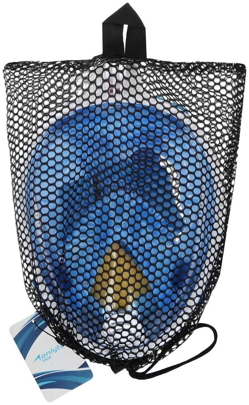 Маска для снорклинга взрослая, маска 19 х 26, трубка 25 см, размер L/XL, цвет синий