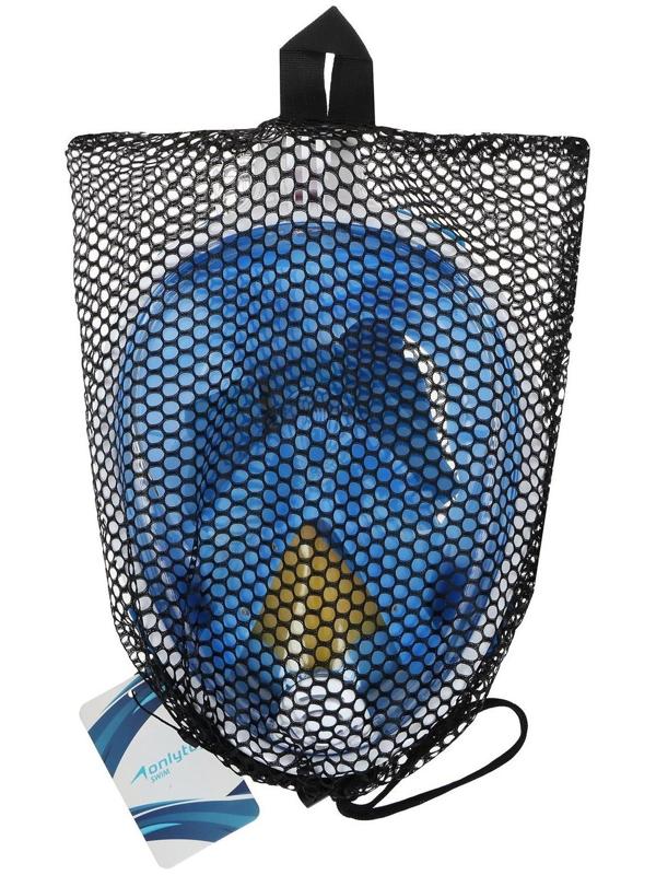 Маска для снорклинга взрослая, маска 19 х 26, трубка 25 см, размер L/XL, цвет синий