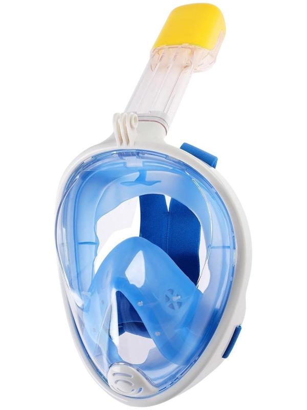 Маска для снорклинга взрослая, маска 19 х 26, трубка 25 см, размер L/XL, цвет синий