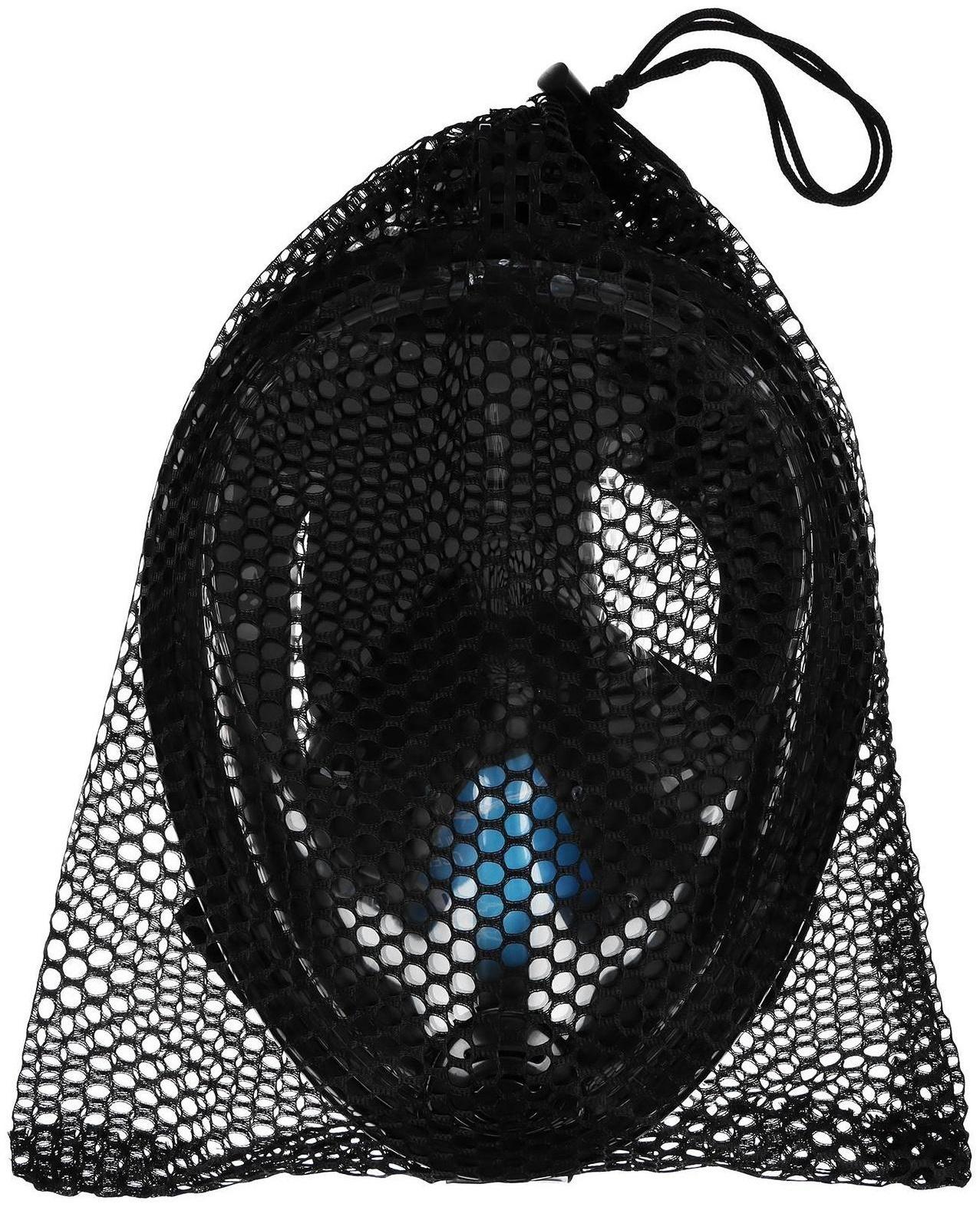 Маска для снорклинга взрослая, маска 19 х 26, трубка 25 см, размер L/XL, цвет чёрный