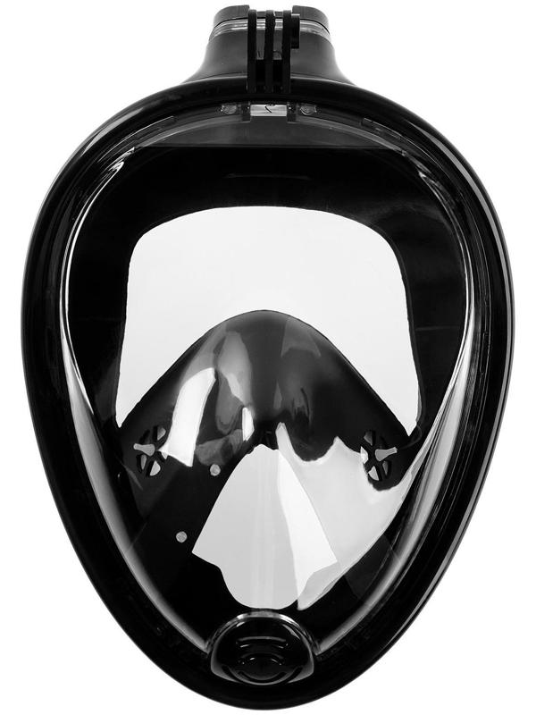 Маска для снорклинга взрослая, маска 19 х 26, трубка 25 см, размер L/XL, цвет чёрный