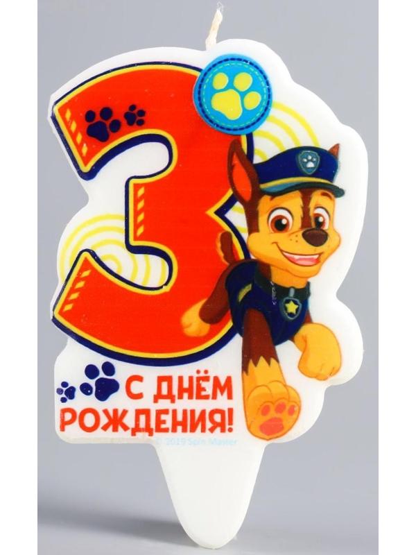 Щенячий патруль. Свеча в торт 