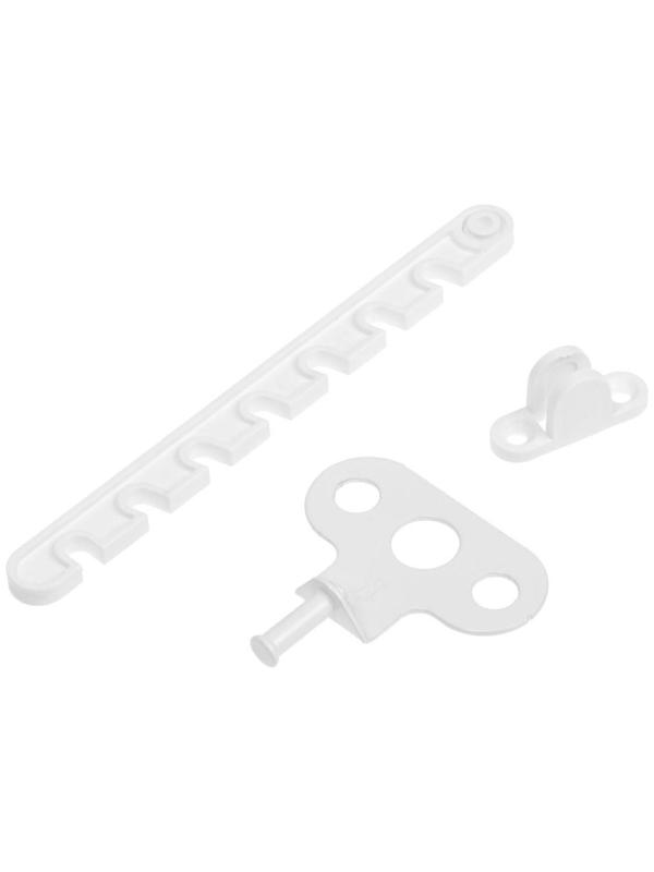 Ограничитель открывания окна пластиковый, L=165, белый  50 шт