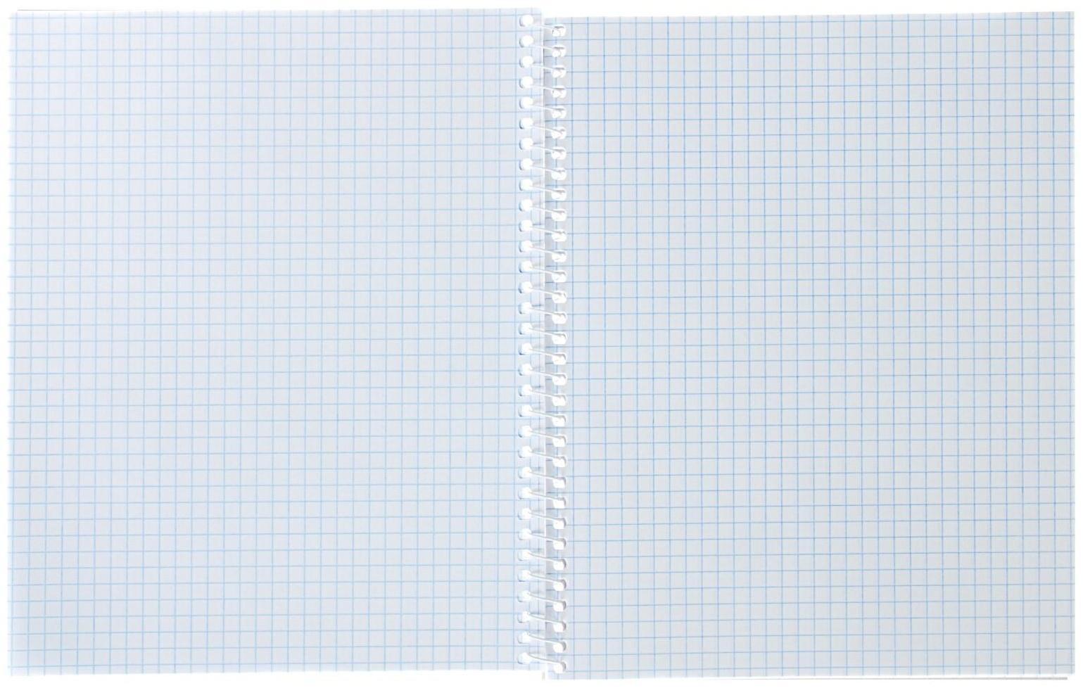 Тетрадь 80 листов, в клетку, на гребне, 