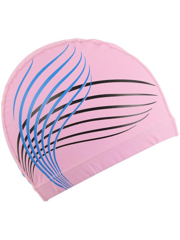 Шапочка для плавания взрослая, тканевая, обхват 54-60 см, цвета микс