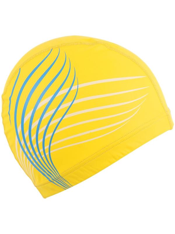 Шапочка для плавания взрослая, тканевая, обхват 54-60 см, цвета микс