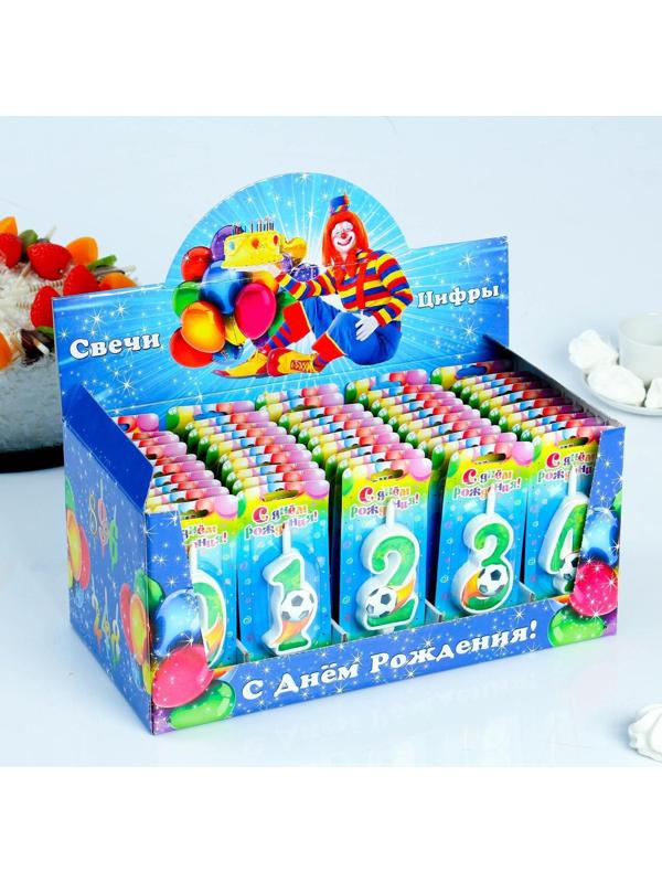 Шоу-бокс со свечами для торта цифры 