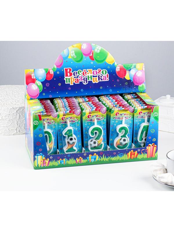 Шоу-бокс со свечами для торта цифры 