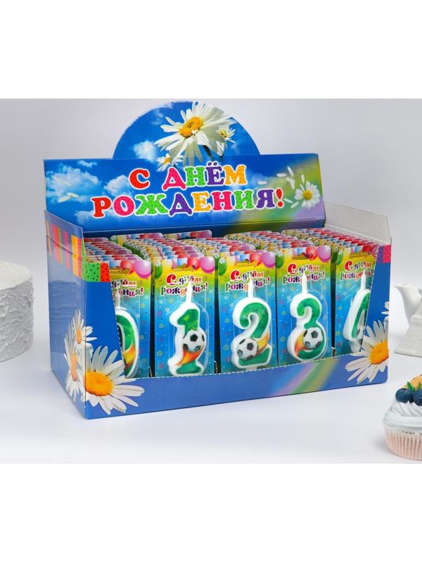 Шоу-бокс со свечами для торта цифры 