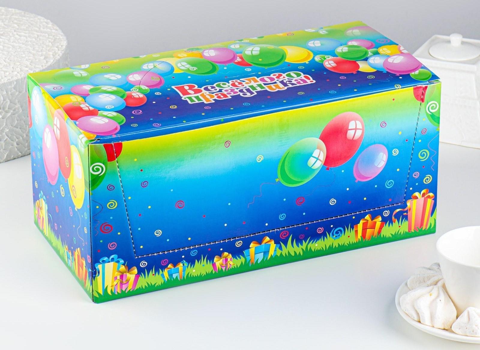 Шоу-бокс со свечами для торта цифры 