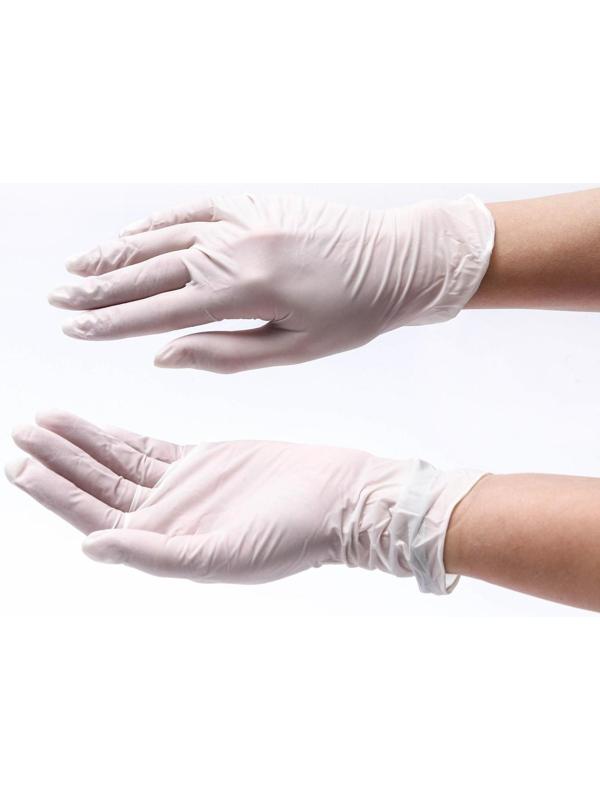 Медицинские перчатки Benovy L, латексные, опудренные, гладкие