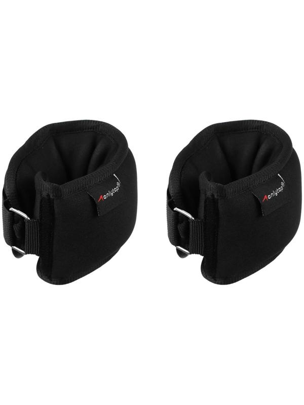 Утяжелители на запястье 2 х 200 гр (вес пары 400 гр), цвет черный