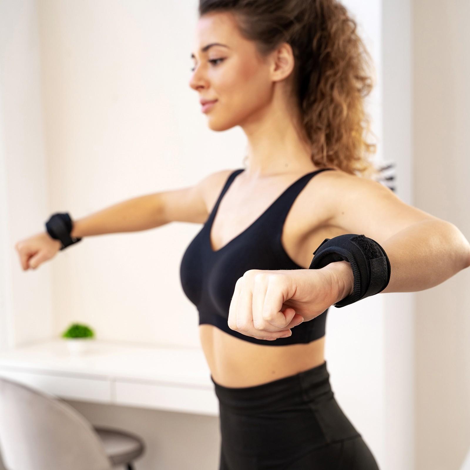 Утяжелители на запястье 2 × 300 г, цвет чёрный