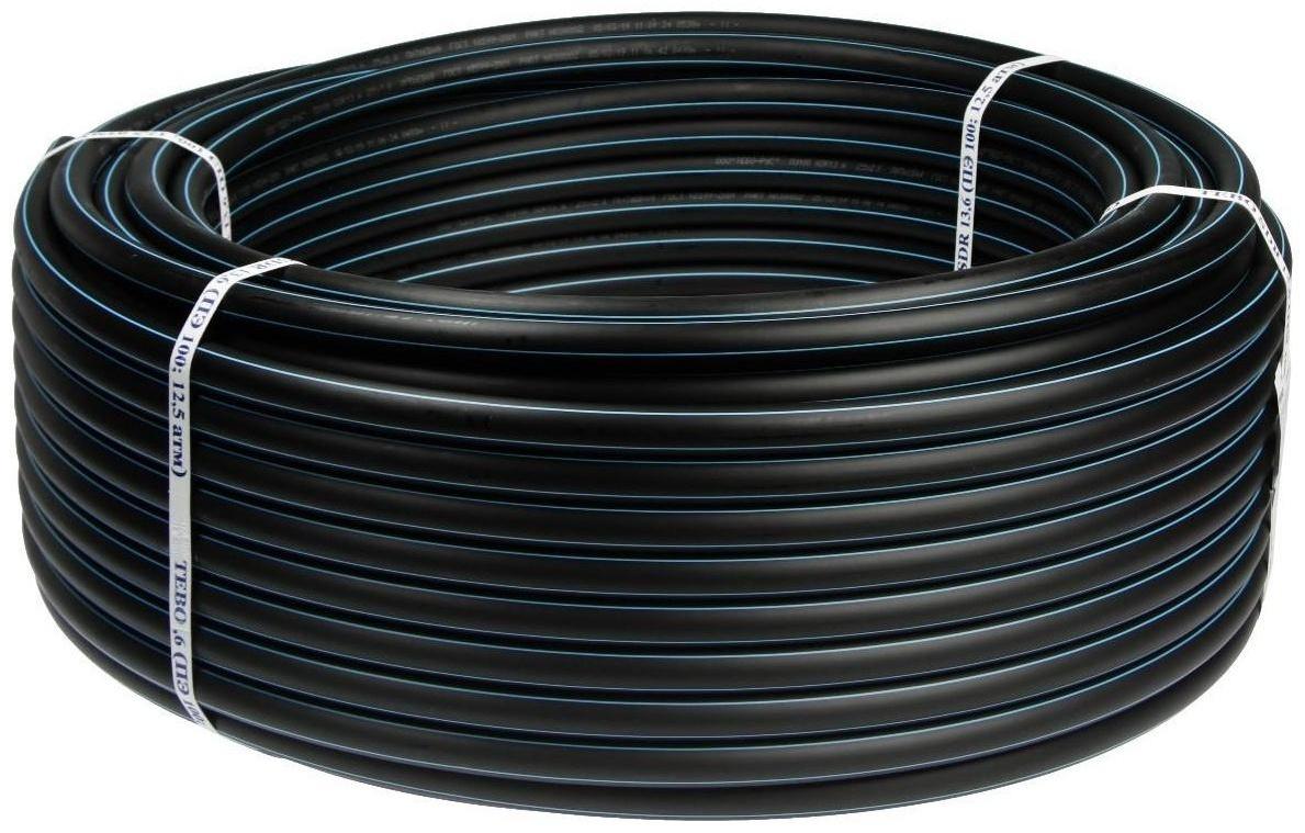 Труба ПНД ПЭ100 SDR 13.6, d=25 x 2 мм, 12.5 бар, бухта 100 м