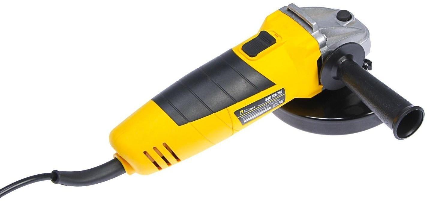 Угловая шлифмашина Kolner KAG 125/750, 750Вт, 12000 об/мин, диск 125х22,2 мм